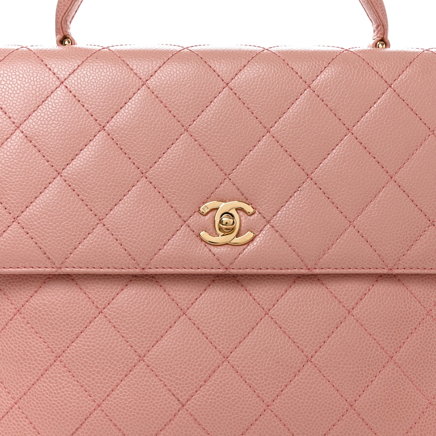 Chanel Caviar Quilted Jumbo Kelly Flap Pink 8 of 10