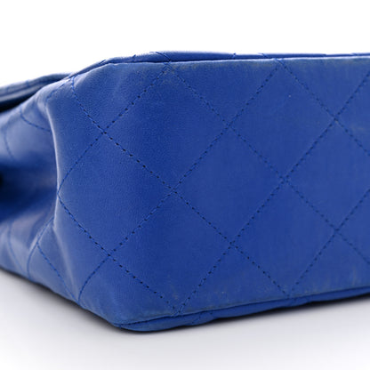 Chanel Lambskin Quilted Jumbo Single Flap Blue 9 of 16