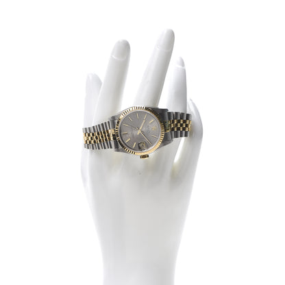 Rolex Stainless Steel 18K Yellow Gold 31mm Oyster Perpetual Datejust Watch Slate Jubilee 68273 2 of 6