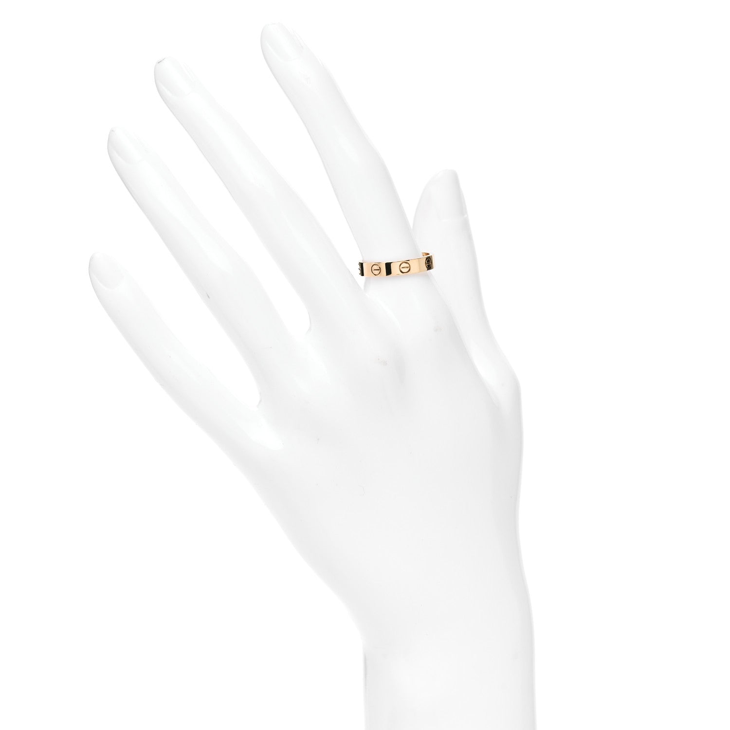 Cartier 18K Yellow Gold 3.5mm LOVE Wedding Band Ring 53 6.5 2 of 5