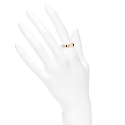 Cartier 18K Yellow Gold 3.5mm LOVE Wedding Band Ring 53 6.5 2 of 5