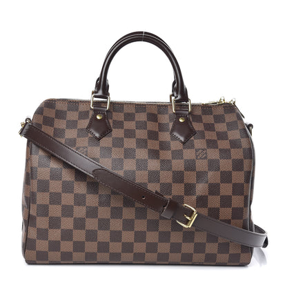 Louis Vuitton Damier Ebene Speedy Bandouliere 30 1 of 10