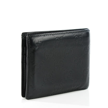 Gucci Guccissima Avel Bi-Fold Wallet Black 3 of 7