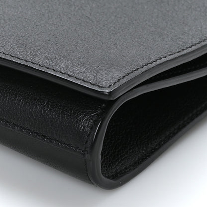 Saint Laurent Calfskin Monogram Large Belle De Jour Clutch Black 9 of 9