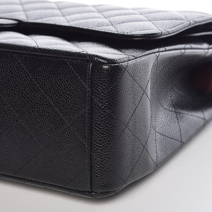 Chanel Caviar Quilted Maxi Double Flap Black 9 of 10