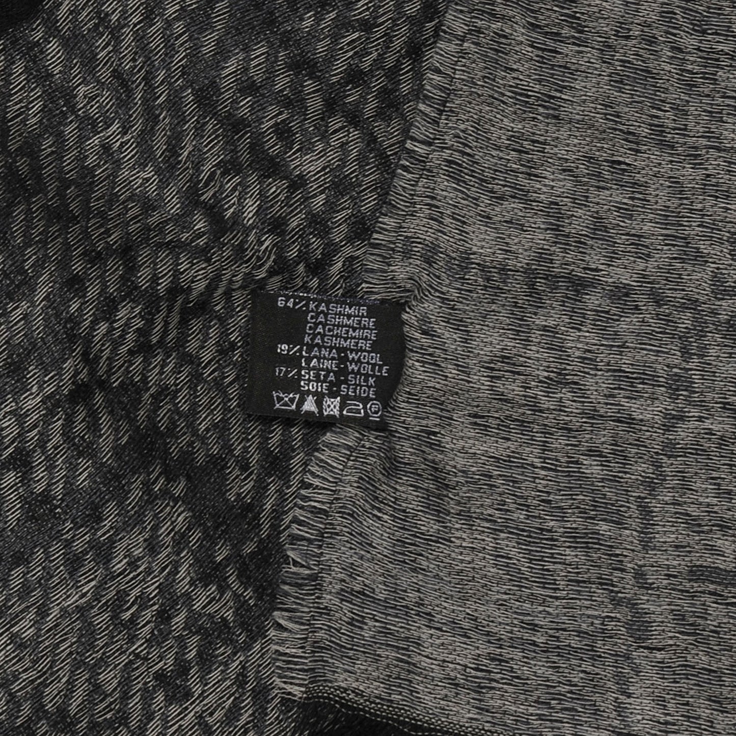 Cashmere Wool Silk CC Logo Scarf