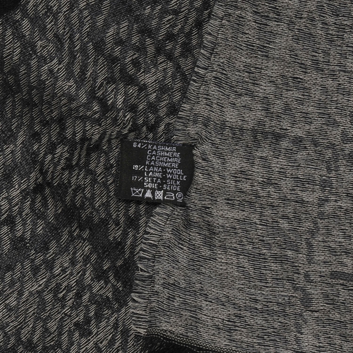 Chanel Cashmere Wool Silk CC Logo Scarf 5 of 5