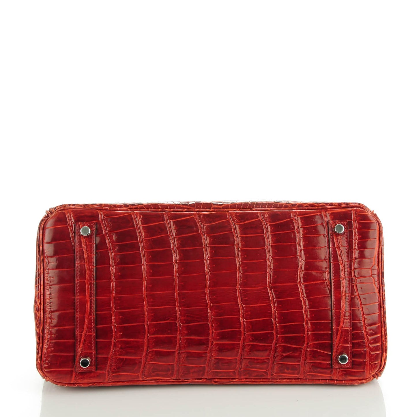 Shiny Porosus Crocodile Birkin 35 Rouge H