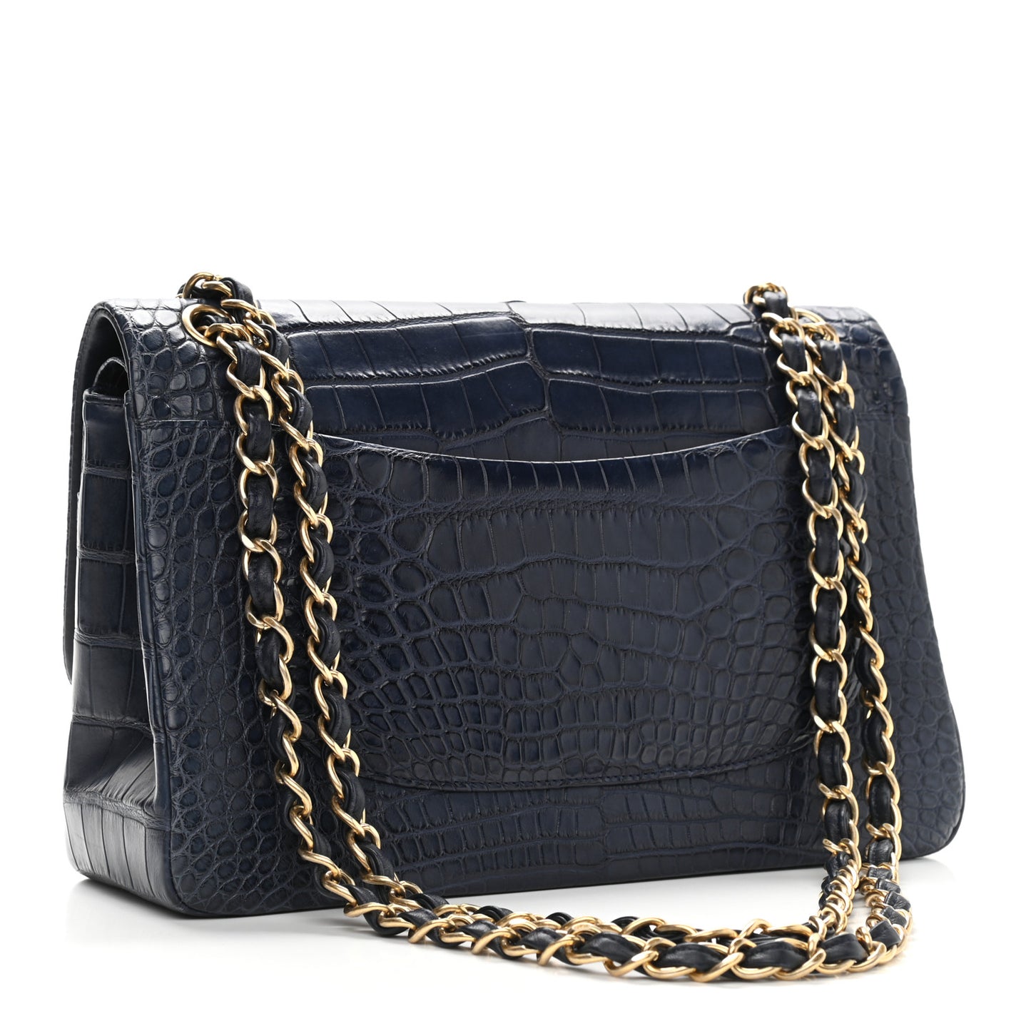 Alligator Jumbo Double Flap Blue
