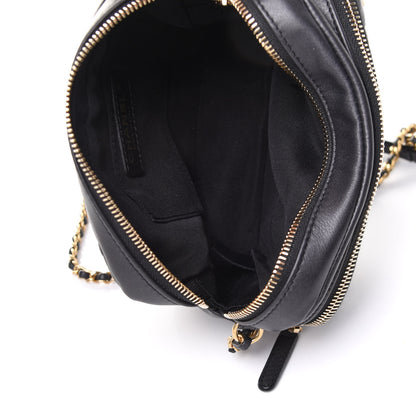 Chanel Calfskin Quilted Day Trips Camera Case Black 5 of 11