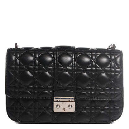Christian Dior Lambskin Cannage Medium Miss Dior Flap Black 1 of 8
