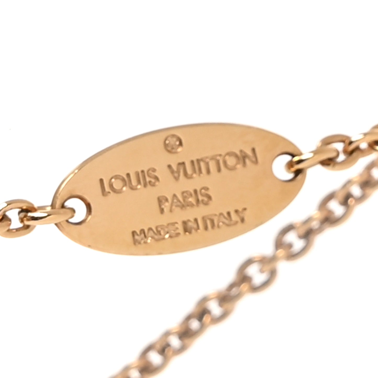 Metal L to V Necklace Gold Silver