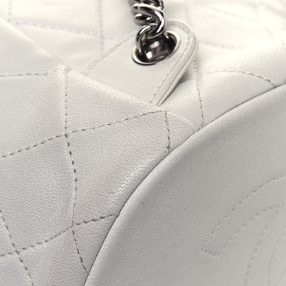Chanel Lambskin Quilted Metallic Bubble Backpack White 10 of 14