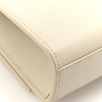 Saint Laurent Grain De Poudre Medium Classic Monogram Kate Satchel Crema Soft 15 of 18