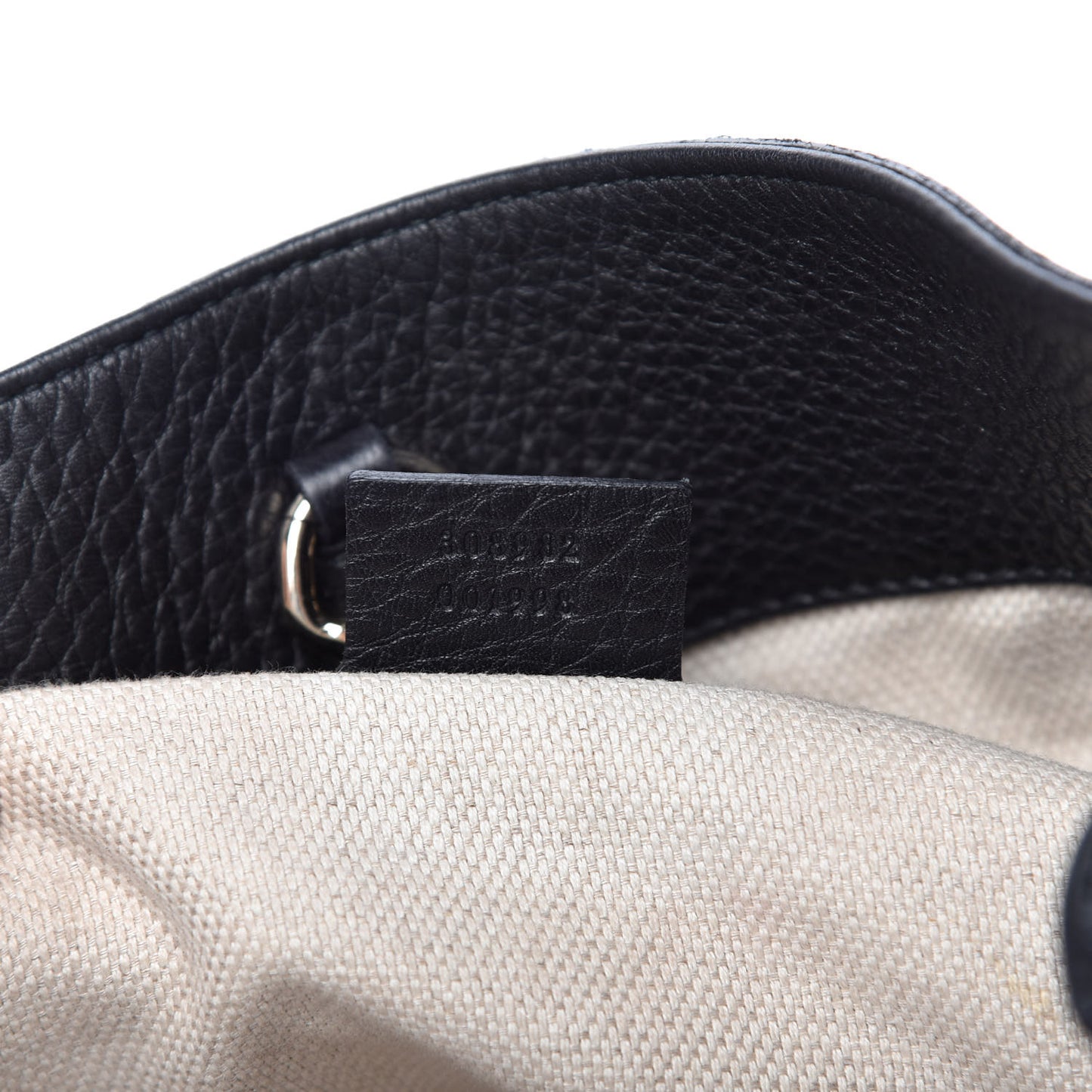 Pebbled Calfskin Medium Soho Chain Shoulder Bag Black