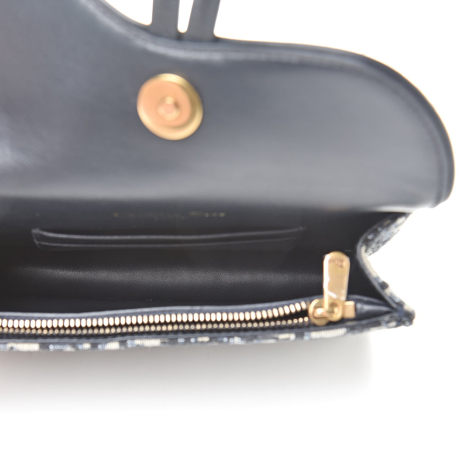 Christian Dior Oblique Saddle Belt Bag Blue 5 of 13