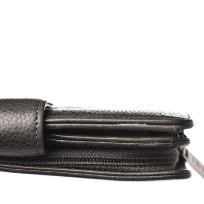 Chanel Caviar Timeless CC Zipped Pocket Wallet Grey 10 of 11