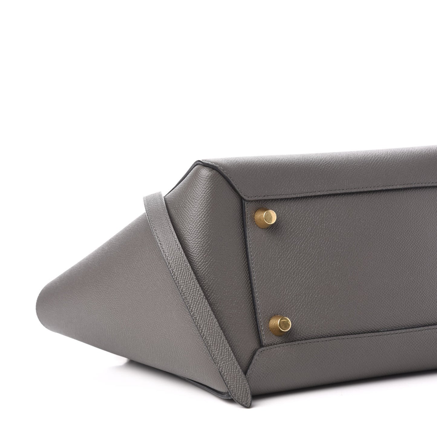Grained Calfskin Mini Belt Bag Grey
