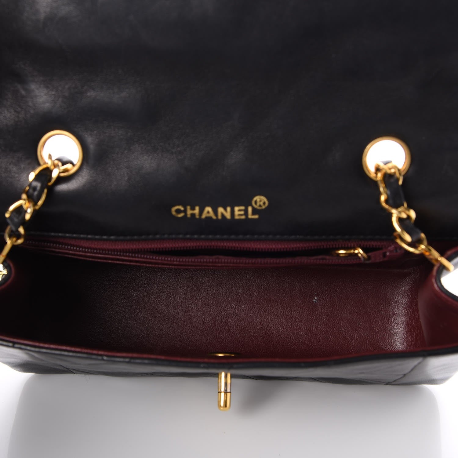 Chanel Lambskin Quilted Small Single Flap Black 6 of 10