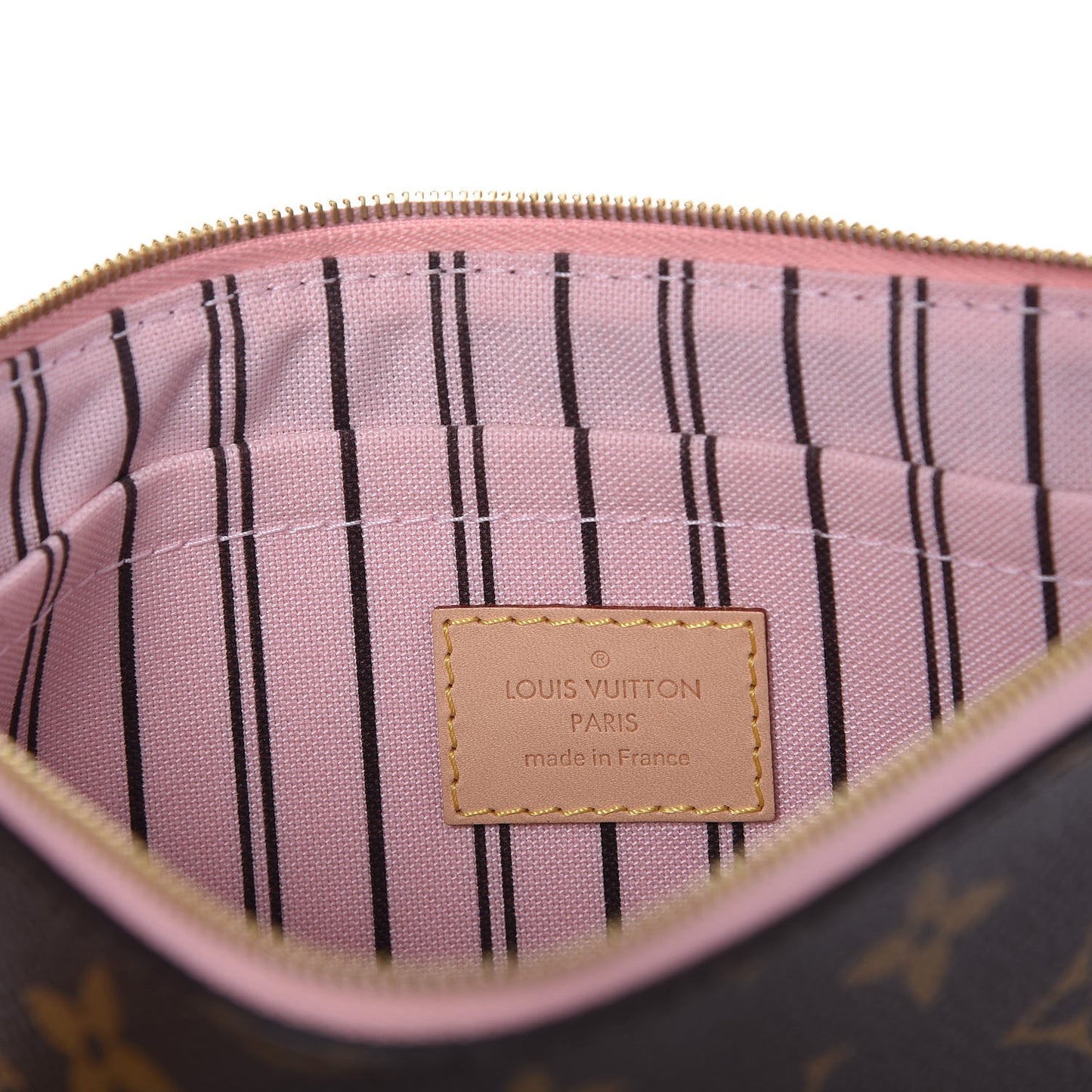 Monogram Neverfull MM GM Pochette Rose Ballerine