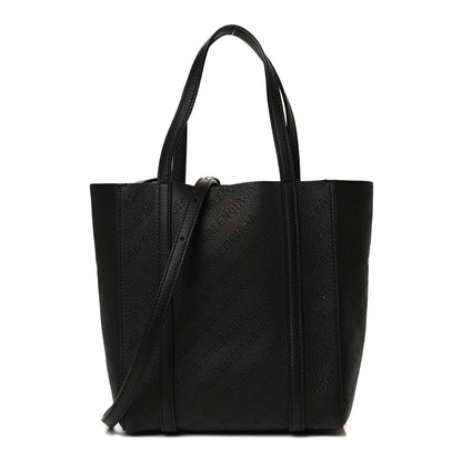 Balenciaga Smooth Calfskin Logo Perforated XXS Everyday Tote Black 1 of 8