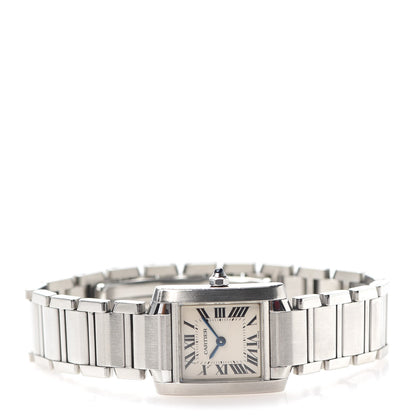 Cartier Stainless Steel 20mm Tank Francaise Quartz Watch 3 of 7