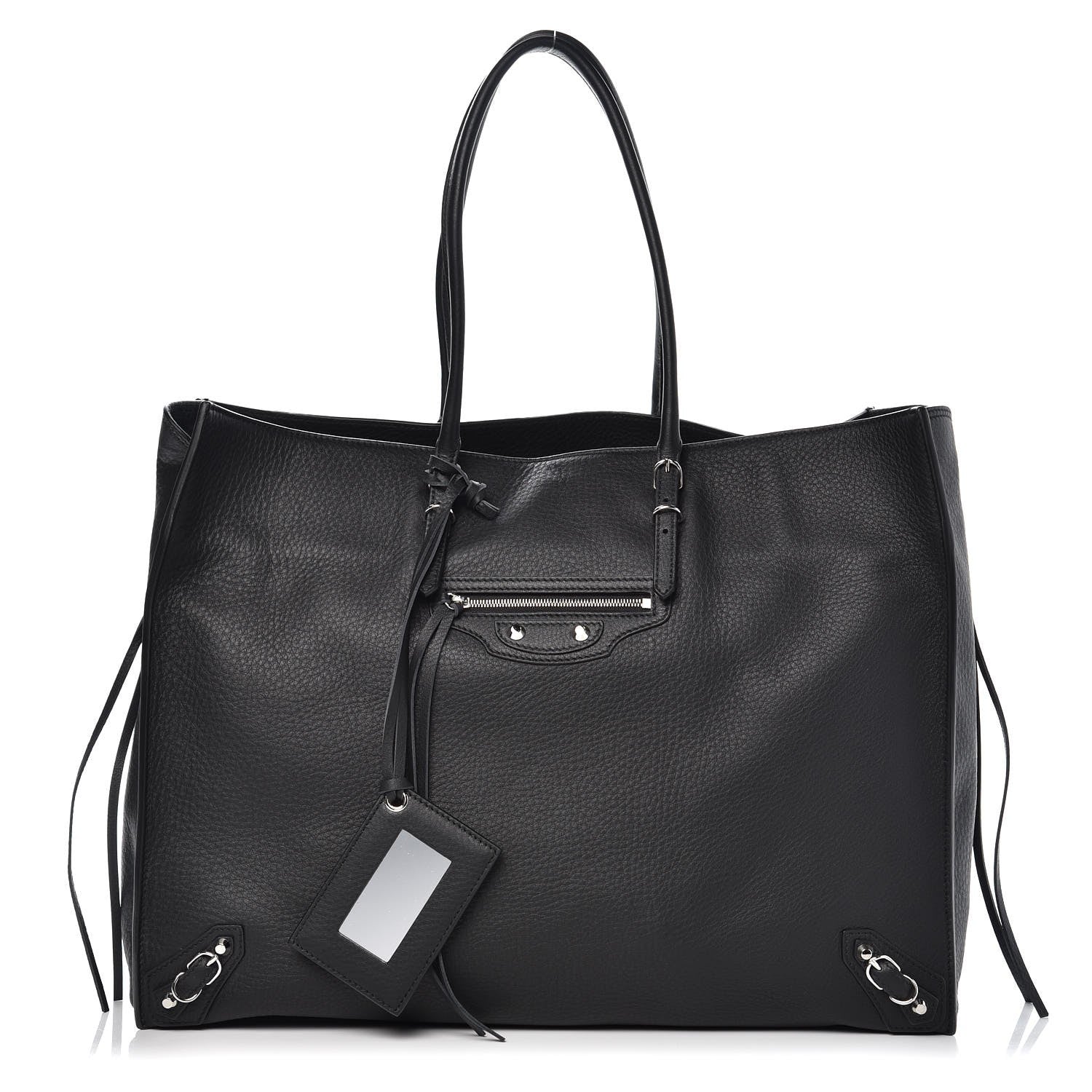Balenciaga Supple Calfskin Papier A4 Zip Around Tote Black 1 of 7
