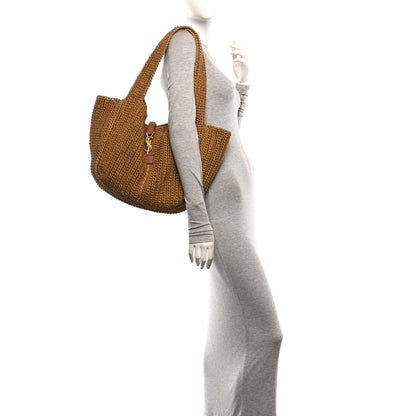 Saint Laurent Raffia Le 5 A 7 Bea Tote 2 of 11