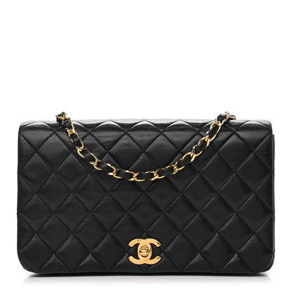 Chanel Lambskin Quilted Small Single Flap Black 1 of 13