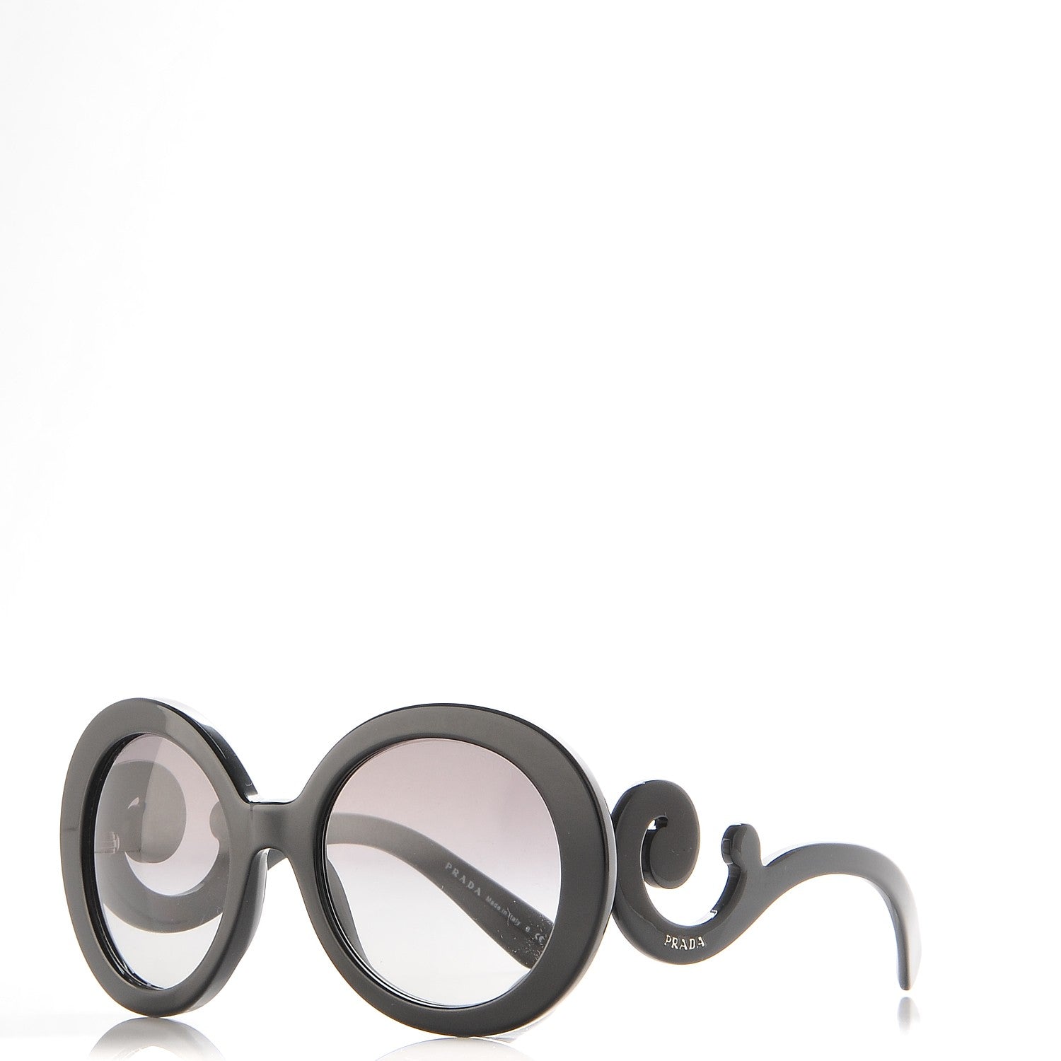 Prada Baroque Sunglasses SPR 27N Black 1 of 6
