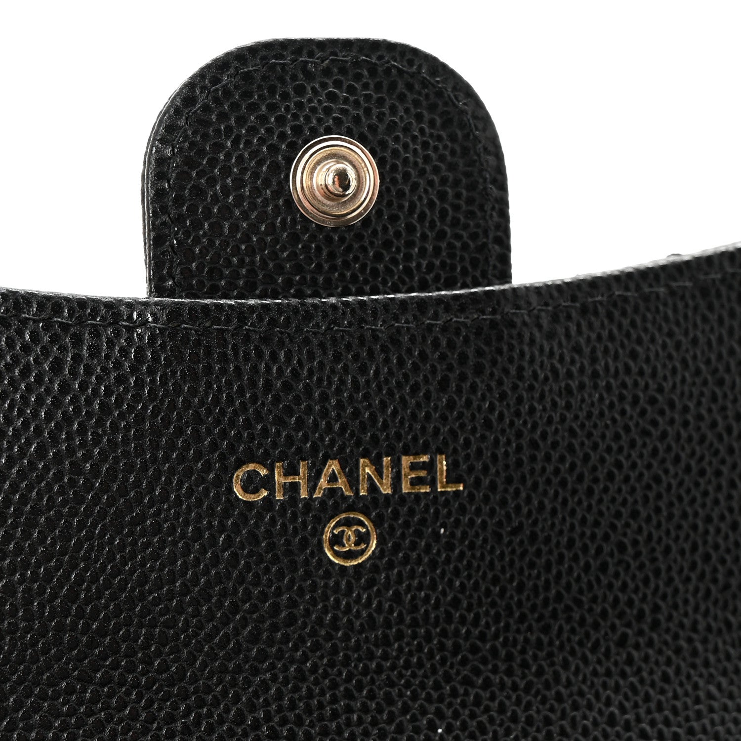 Chanel Caviar Quilted Flap Card Holder Wallet Black 6 of 9