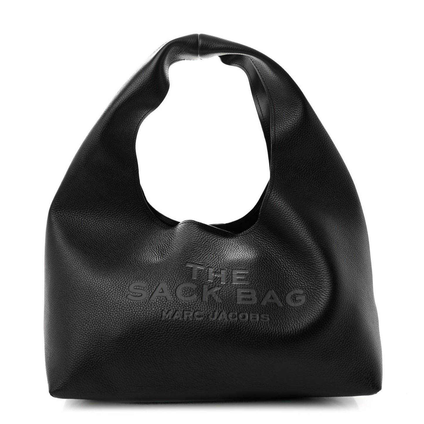 Grained Calfskin Medium The Sack Bag Black