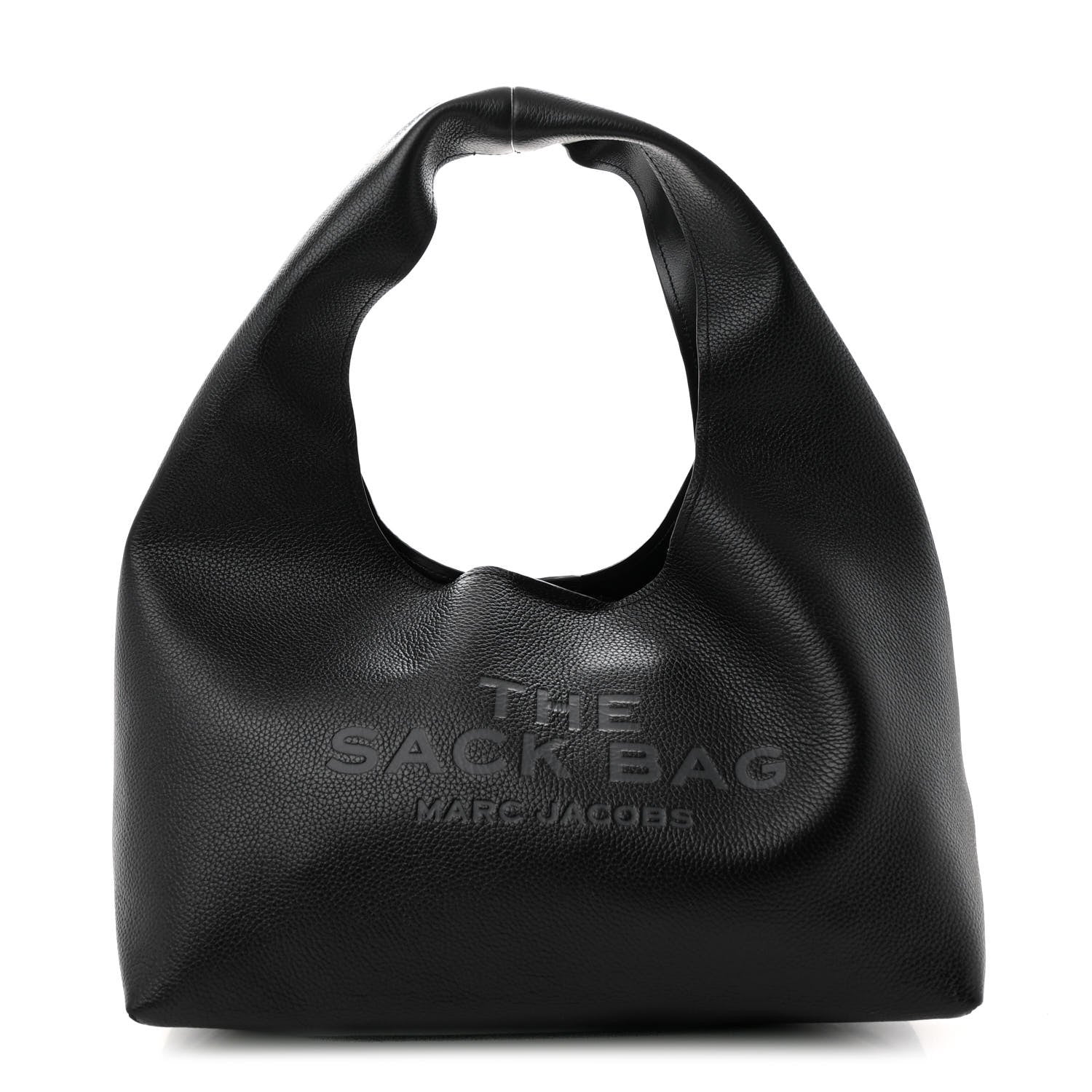 Marc Jacobs Grained Calfskin Medium The Sack Bag Black 1 of 10