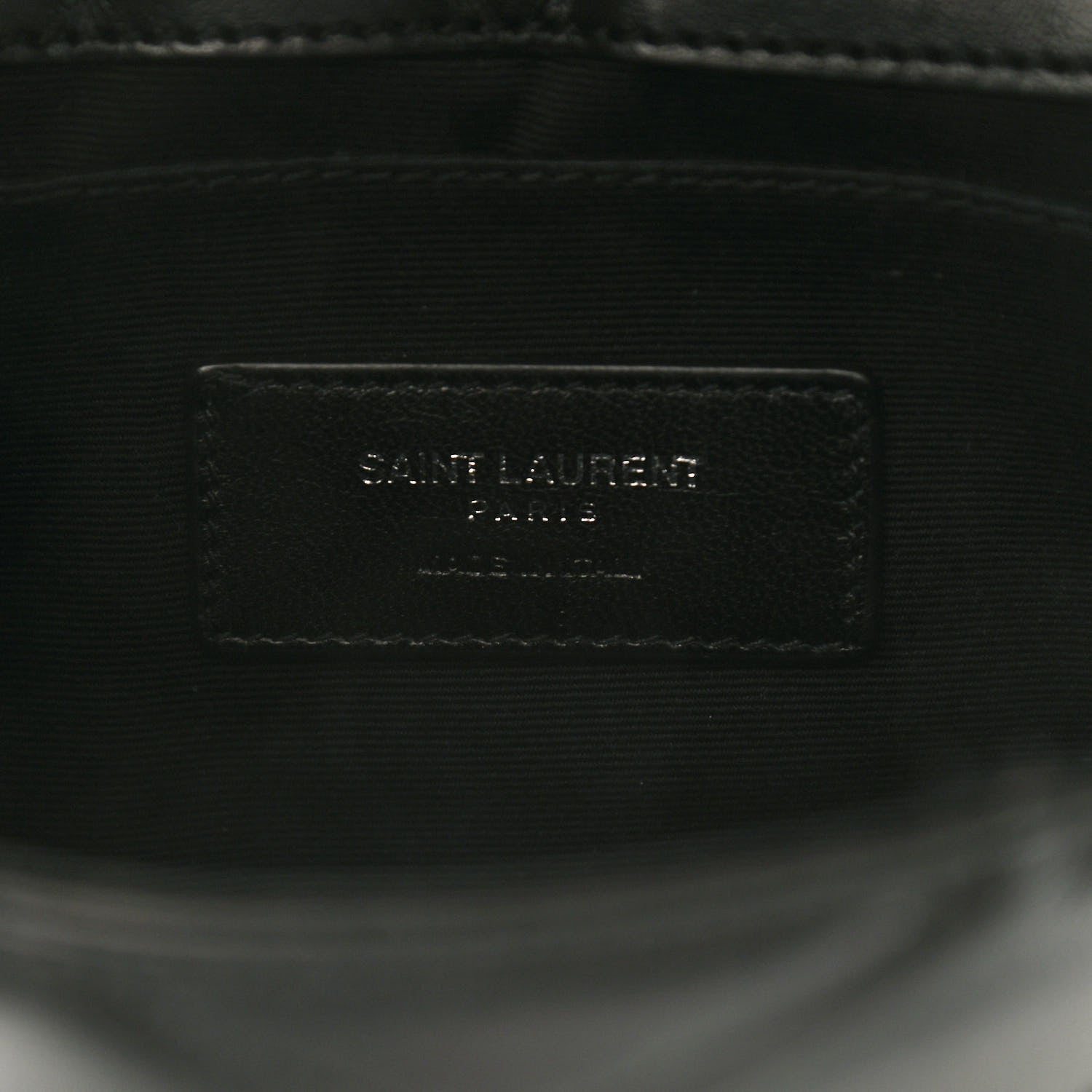 Saint Laurent Calfskin Y Quilted Monogram Loulou Flap Bag Black 6 of 9