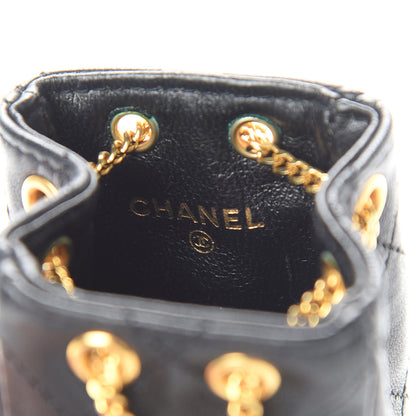 Chanel Lambskin Mini Drawstring Shoulder Bag Black 6 of 10