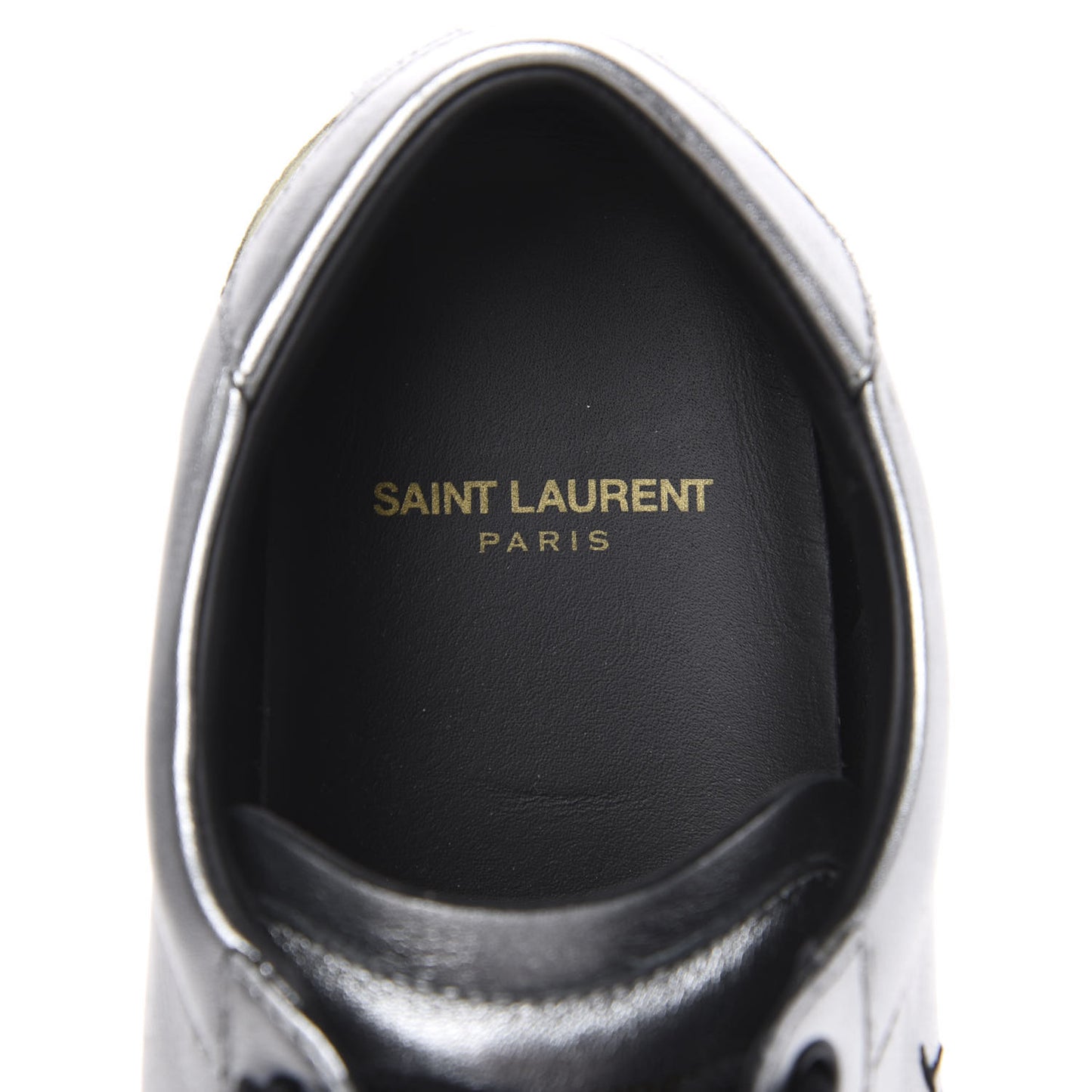 Calfskin Court Classic Sneakers 38.5 Silver