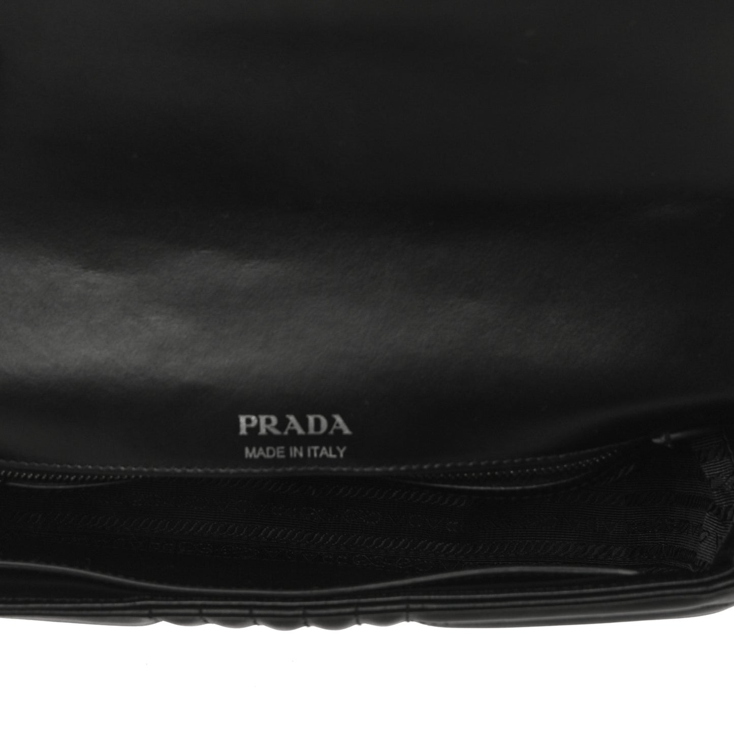 Soft Calfskin Impunture Diagramme Medium Chain Flap Shoulder Bag Black