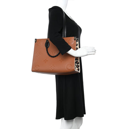 Louis Vuitton Empreinte Monogram Giant Wild At Heart Onthego MM Caramel 2 of 9