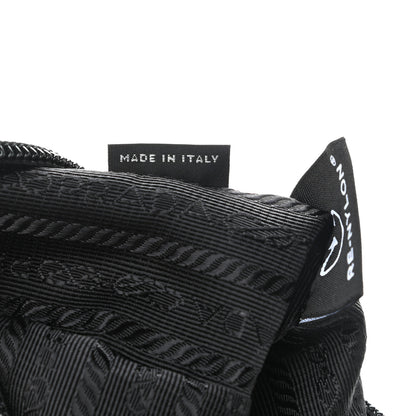 Prada Tessuto Nylon Mini Re-Edition 2000 Bag Black 8 of 12