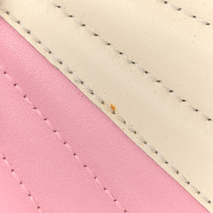 Gucci Calfskin Bamboo Trapuntata Queen Margaret Top Handle Bag Blue Agata Hibiscus Red Mystic White Sugar Pink 12 of 12