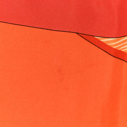 Hermes Silk Sulfure et Presse Papiers II Scarf 90 7 of 8