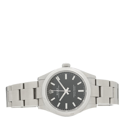 Rolex Stainless Steel 31mm Oyster Perpetual Watch Bright Black 277200 2 of 4