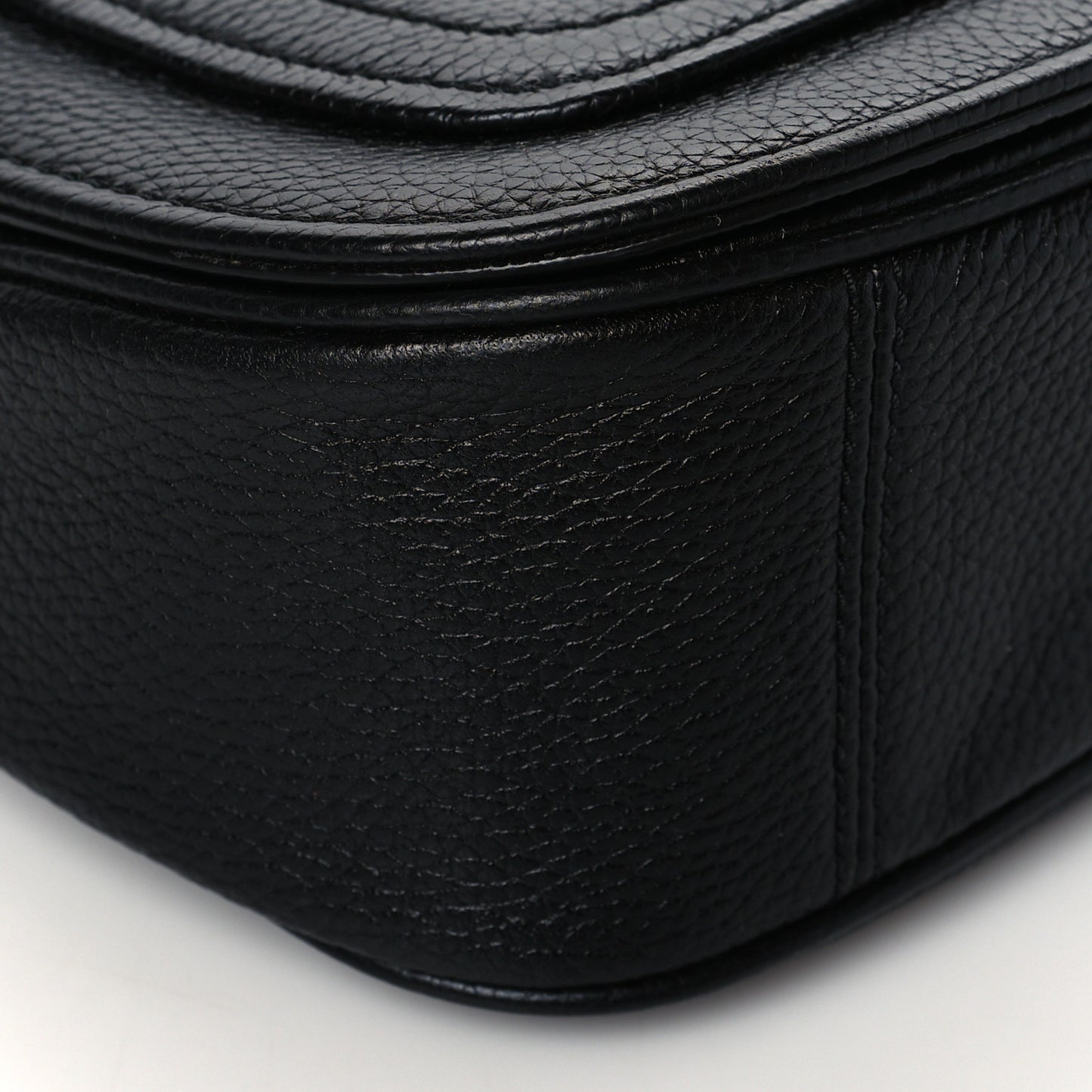 Calfskin Empire City Messenger Crossbody Black