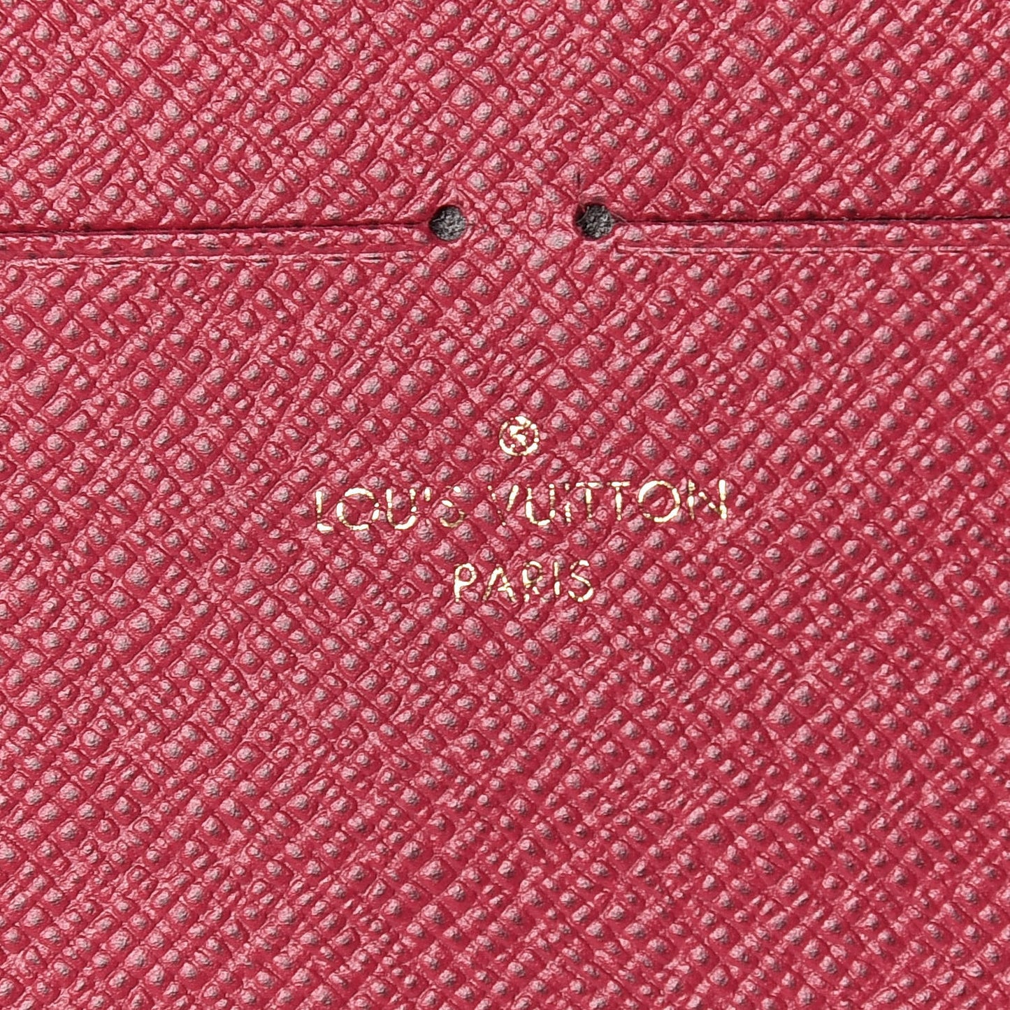 Calfskin Felicie Card Holder Insert Fuchsia