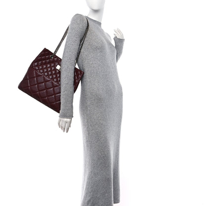 Chanel Aged Calfskin Quilted Reissue 2.55 Tote Dark Burgundy 2 of 11