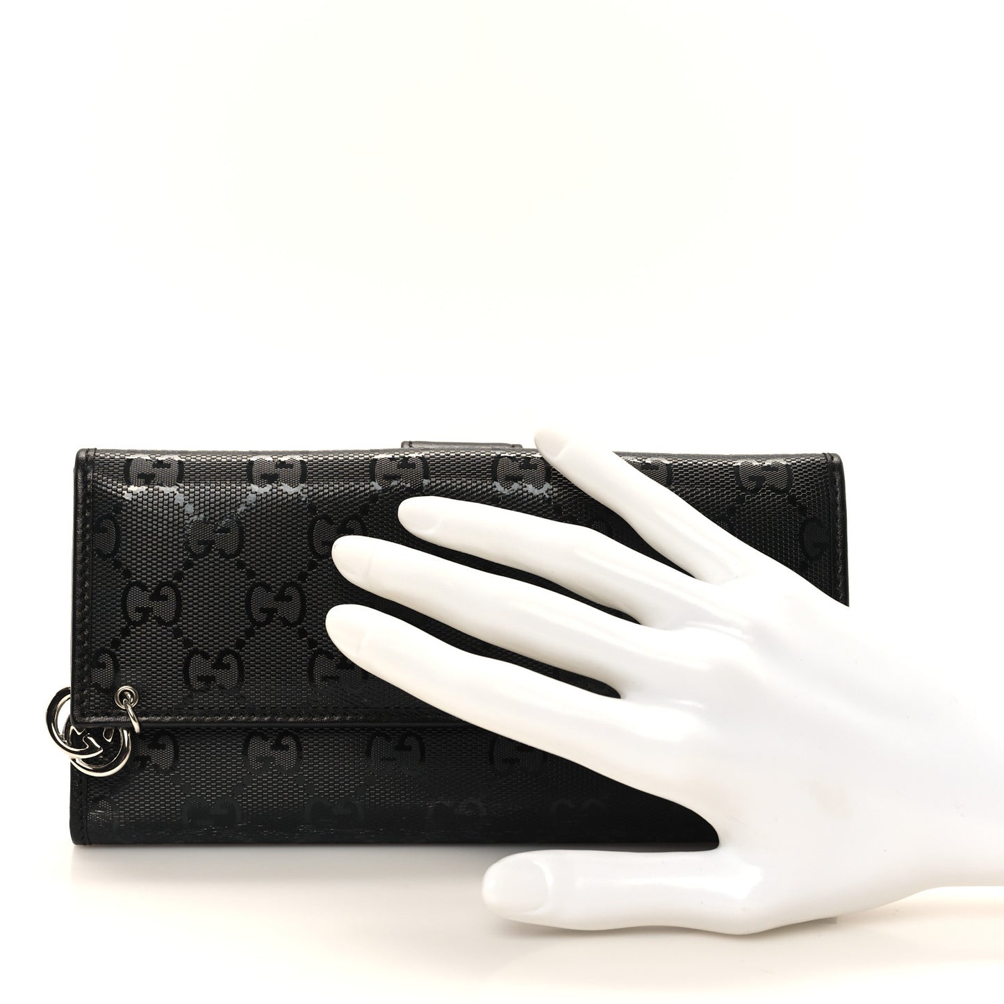 Imprime Monogram GG Pierce Continental Flap Wallet Black