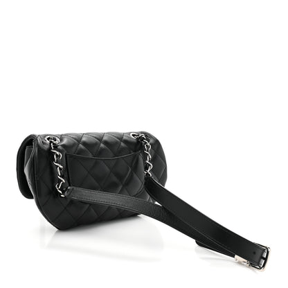 Chanel Calfskin Quilted CC Uniform Flap Belt Bag Black 3 of 9