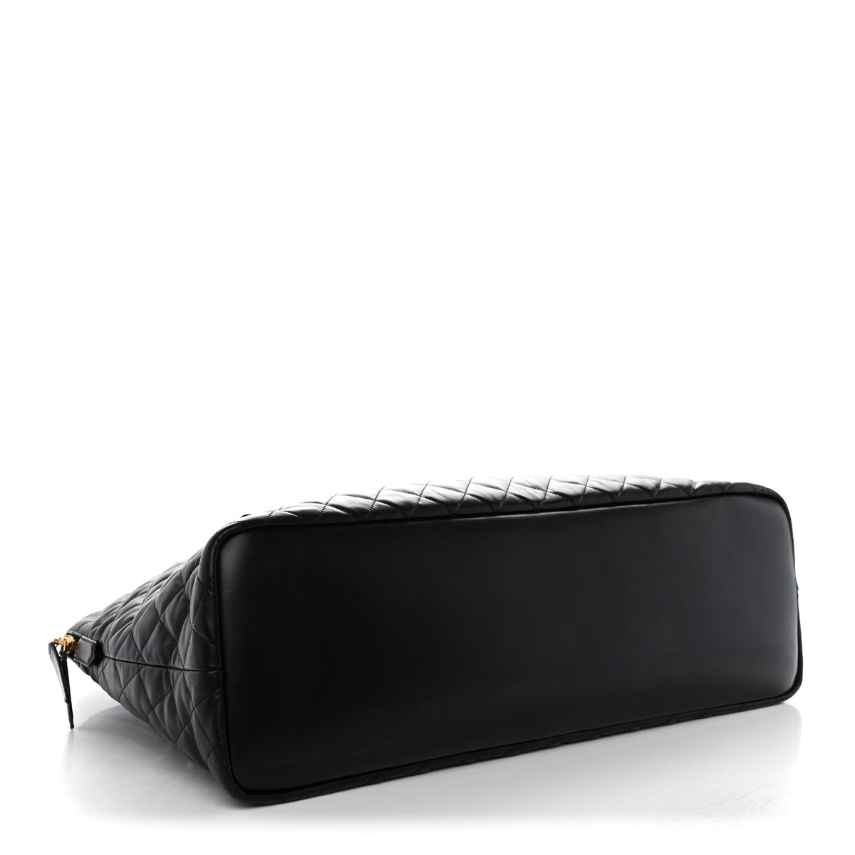 Calfskin Quilted ES Giant Travel Bag Black