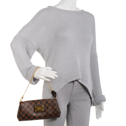 Louis Vuitton Damier Ebene Eva Clutch 2 of 8