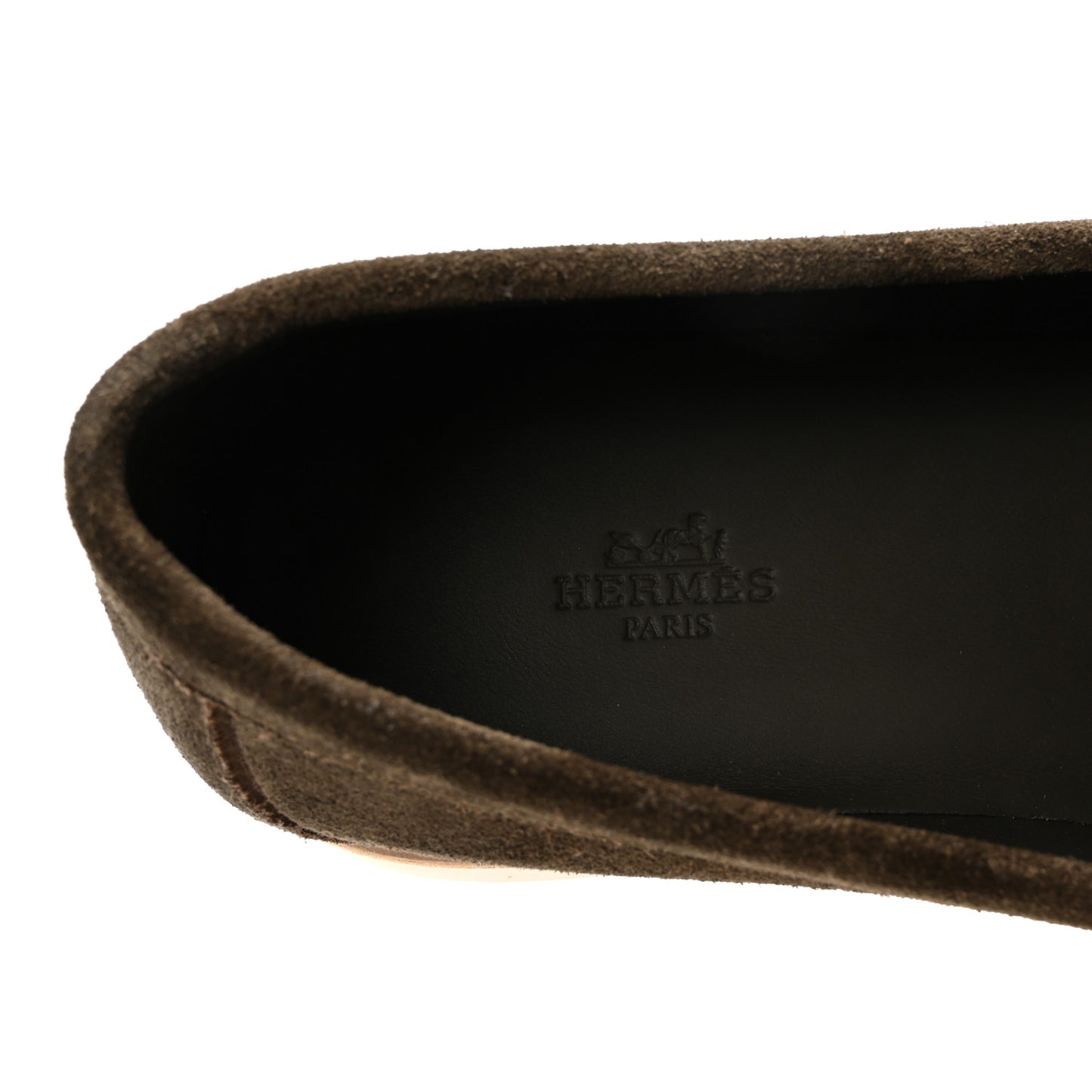 Suede Calfskin Mens Low Loafers 41.5 Ecorce